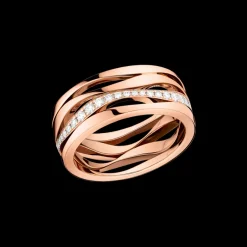 Bague, or rouge 18k, diamants|OMEGA Sale