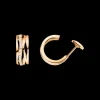 Boucle d'oreille, or jaune 18k, diamants|OMEGA Fashion