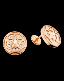 Boucle d'oreille, or rouge 18k, nacre|OMEGA New