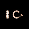 Boucle d'oreille, or rouge 18k, céramique|OMEGA Fashion