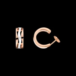 Boucle d'oreille, or rouge 18k, céramique|OMEGA Fashion