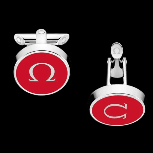 Bouton de manchette, acier inoxydable|OMEGA New