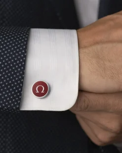 Bouton de manchette, acier inoxydable|OMEGA New