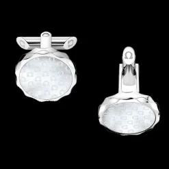 Bouton de manchette, nacre, acier inoxydable|OMEGA Best