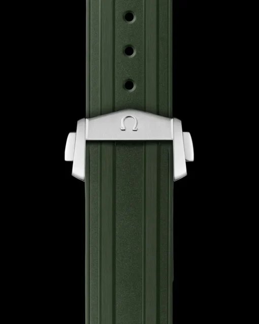 Bracelet de la Seamaster Diver 300M en caoutchouc vert avec boucle déployante|OMEGA Outlet