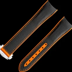 Bracelet en caoutchouc noir Seamaster Planet Ocean 600M avec boucle déployante|OMEGA Outlet