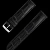 Bracelet en cuir d’alligator noir avec boucle ardillon|OMEGA Hot