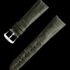 Bracelet en cuir d'alligator vert foncé avec boucle ardillon|OMEGA Clearance