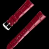 Bracelet en cuir d’alligator rouge avec boucle ardillon|OMEGA Sale