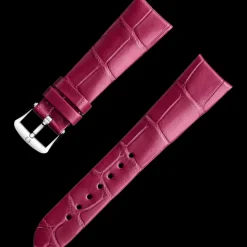 Bracelet en cuir d’alligator rose avec boucle ardillon|OMEGA Online