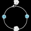 Bracelet, or blanc 18k, nacre, turquoise|OMEGA Outlet
