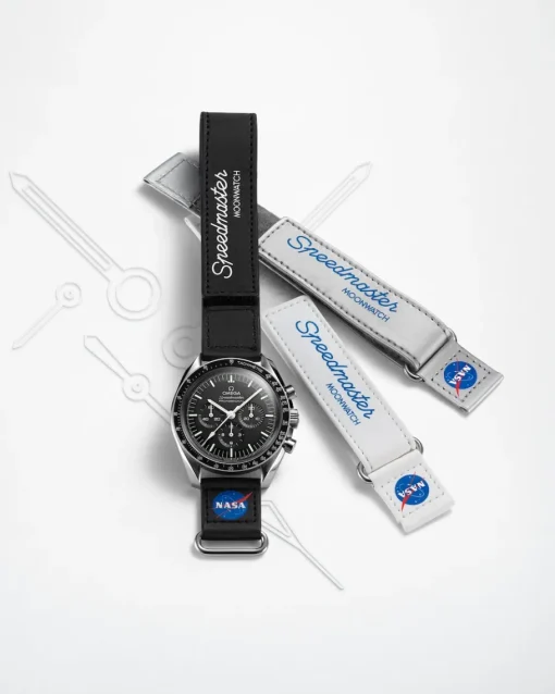 Bracelet Speedmaster Moonwatch deux pièces en VELCRO® noir|OMEGA Online