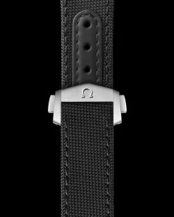 Bracelet Speedmaster Moonwatch en textile noir avec boucle déployante|OMEGA Best