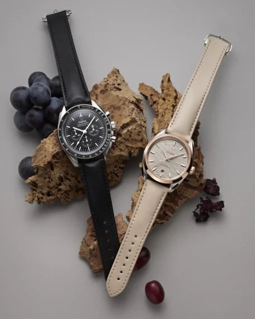 Bracelet végane noir avec boucle déployante|OMEGA Hot