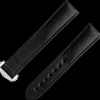 Bracelet végane noir avec boucle déployante|OMEGA Fashion