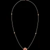 Collier, or rouge 18k, cornaline|OMEGA Clearance
