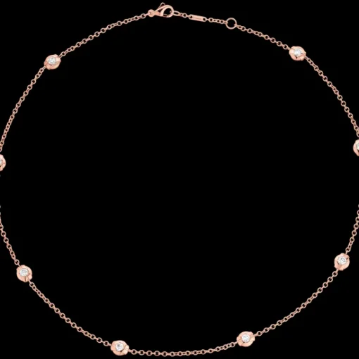 Collier, or rouge 18k, diamants|OMEGA New