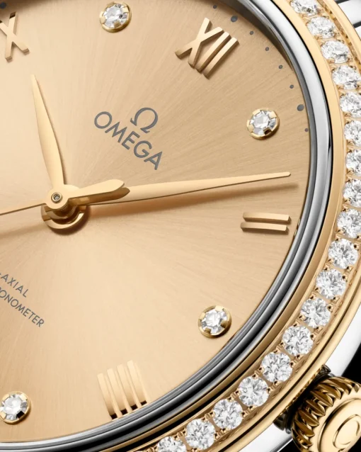 34 mm, acier ‑ or jaune sur acier ‑ or jaune|OMEGA Fashion