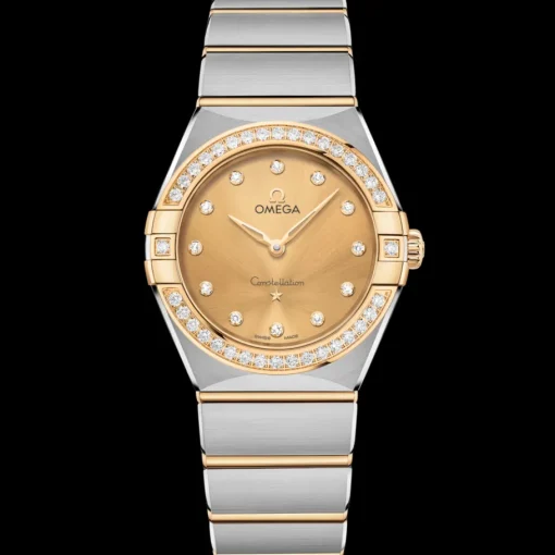 28 mm, acier ‑ or jaune sur acier ‑ or jaune|OMEGA Discount