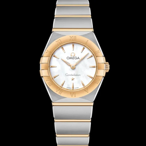 25 mm, acier ‑ or jaune sur acier ‑ or jaune|OMEGA Fashion