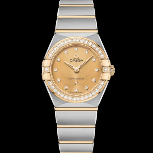 25 mm, acier ‑ or jaune sur acier ‑ or jaune|OMEGA New