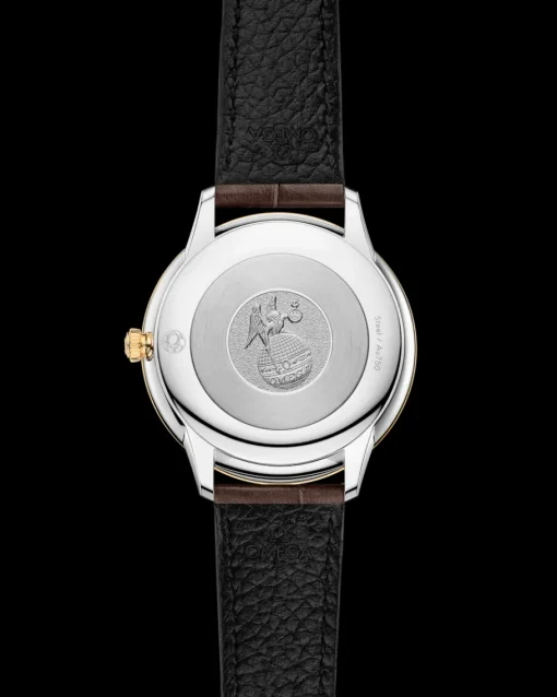 30 mm, acier ‑ or jaune sur bracelet en cuir|OMEGA Best