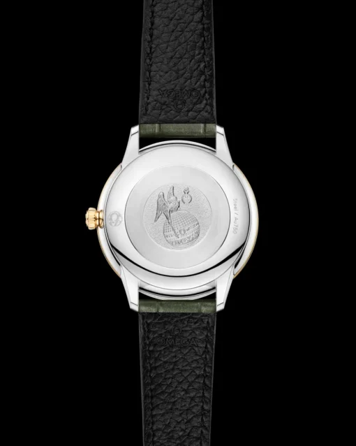 27,5 mm, acier ‑ or jaune sur bracelet en cuir|OMEGA Hot