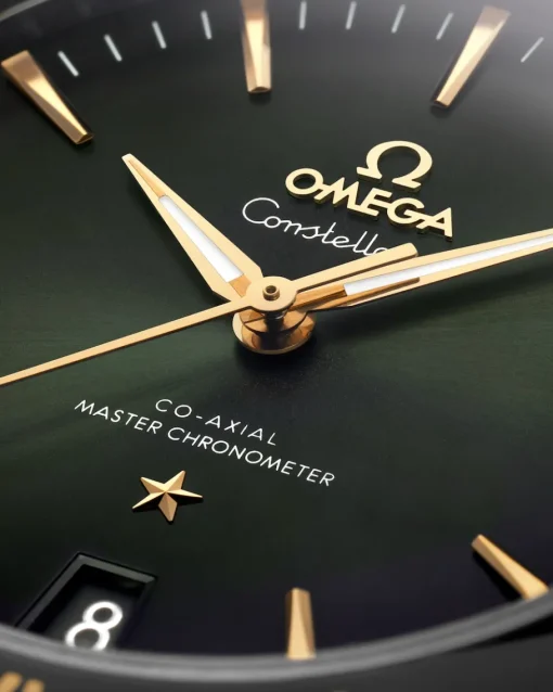 41 mm, acier ‑ or jaune sur bracelet en cuir|OMEGA Fashion