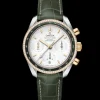 38 mm, acier ‑ or jaune sur bracelet en cuir|OMEGA Hot