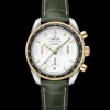 38 mm, acier ‑ or jaune sur bracelet en cuir|OMEGA Sale