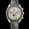 44,25 mm, acier ‑ or jaune sur bracelet en cuir|OMEGA Online