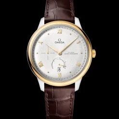 41 mm, acier ‑ or jaune sur bracelet en cuir|OMEGA Clearance