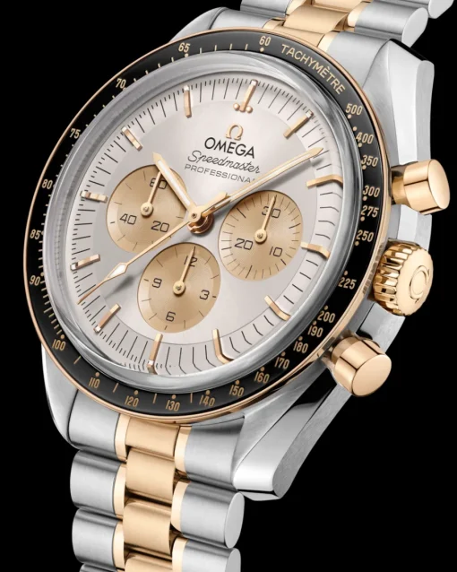 42 mm, acier ‑ or Moonshine™ sur acier ‑ or Moonshine™|OMEGA Fashion