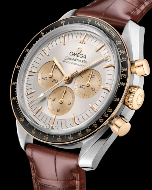 42 mm, acier ‑ or Moonshine™ sur alligator|OMEGA Hot