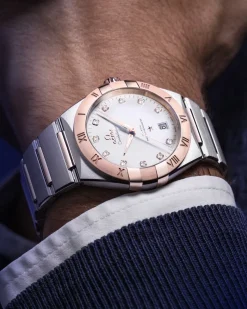39 mm, acier ‑ or « Sedna™ » sur acier ‑ or « Sedna™ »|OMEGA New