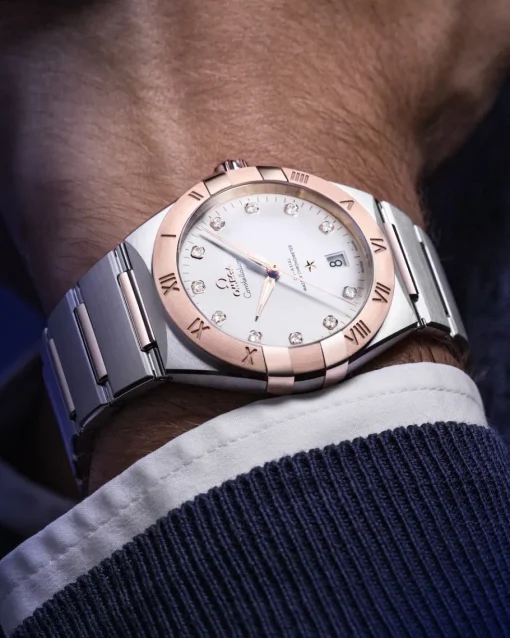 39 mm, acier ‑ or « Sedna™ » sur acier ‑ or « Sedna™ »|OMEGA New