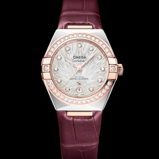 29 mm, acier ‑ or « Sedna™ » sur alligator|OMEGA Outlet