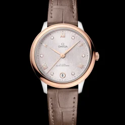 34 mm, acier ‑ or « Sedna™ » sur bracelet en cuir|OMEGA Best