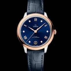 34 mm, acier ‑ or « Sedna™ » sur bracelet en cuir|OMEGA Fashion