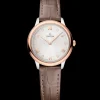 27,5 mm, acier ‑ or « Sedna™ » sur bracelet en cuir|OMEGA Outlet