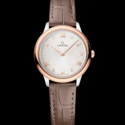 27,5 mm, acier ‑ or « Sedna™ » sur bracelet en cuir|OMEGA Outlet
