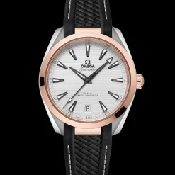 41 mm, acier ‑ or « Sedna™ » sur bracelet caoutchouc|OMEGA Outlet