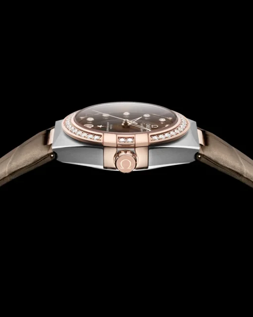 36 mm, acier ‑ or « Sedna™ » sur bracelet en cuir|OMEGA Sale