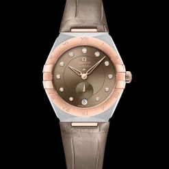 34 mm, acier ‑ or « Sedna™ » sur bracelet en cuir|OMEGA Sale