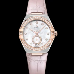 34 mm, acier ‑ or « Sedna™ » sur bracelet en cuir|OMEGA New