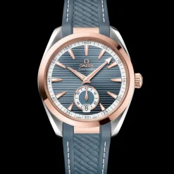 41 mm, acier ‑ or « Sedna™ » sur bracelet caoutchouc|OMEGA Hot