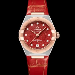 29 mm, acier ‑ or « Sedna™ » sur bracelet en cuir|OMEGA Sale