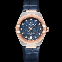 29 mm, acier ‑ or « Sedna™ » sur bracelet en cuir|OMEGA New