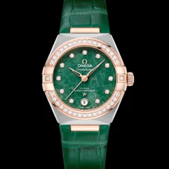 29 mm, acier ‑ or « Sedna™ » sur bracelet en cuir|OMEGA Hot