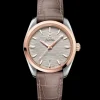 38 mm, acier ‑ or « Sedna™ » sur bracelet en cuir|OMEGA Sale